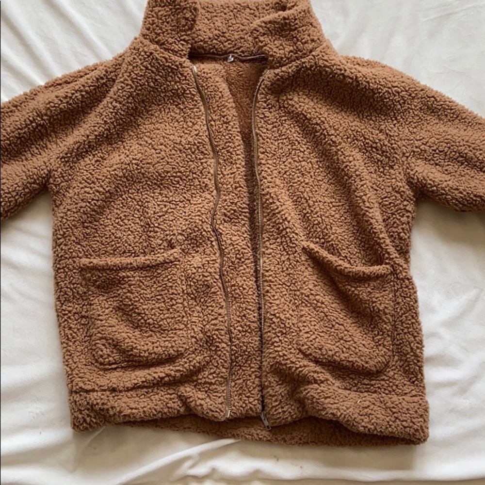 tan teddy coat